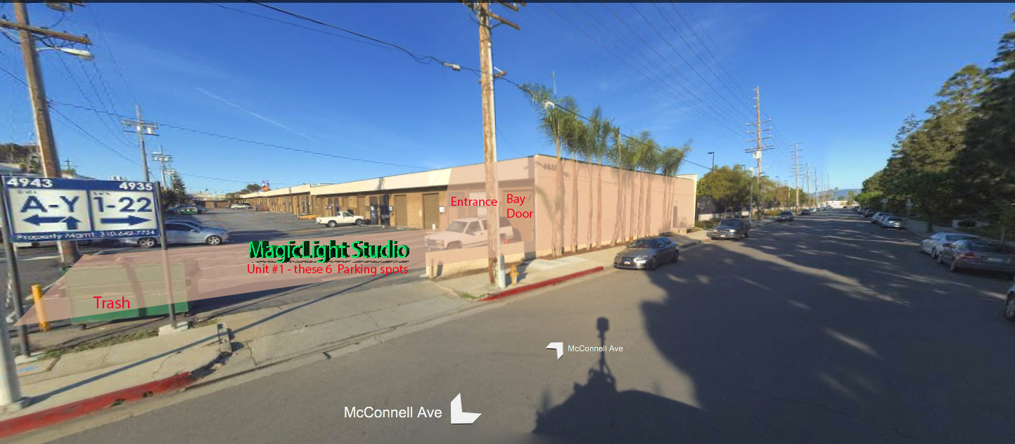MagicLight Studio Street View with Parking Lot