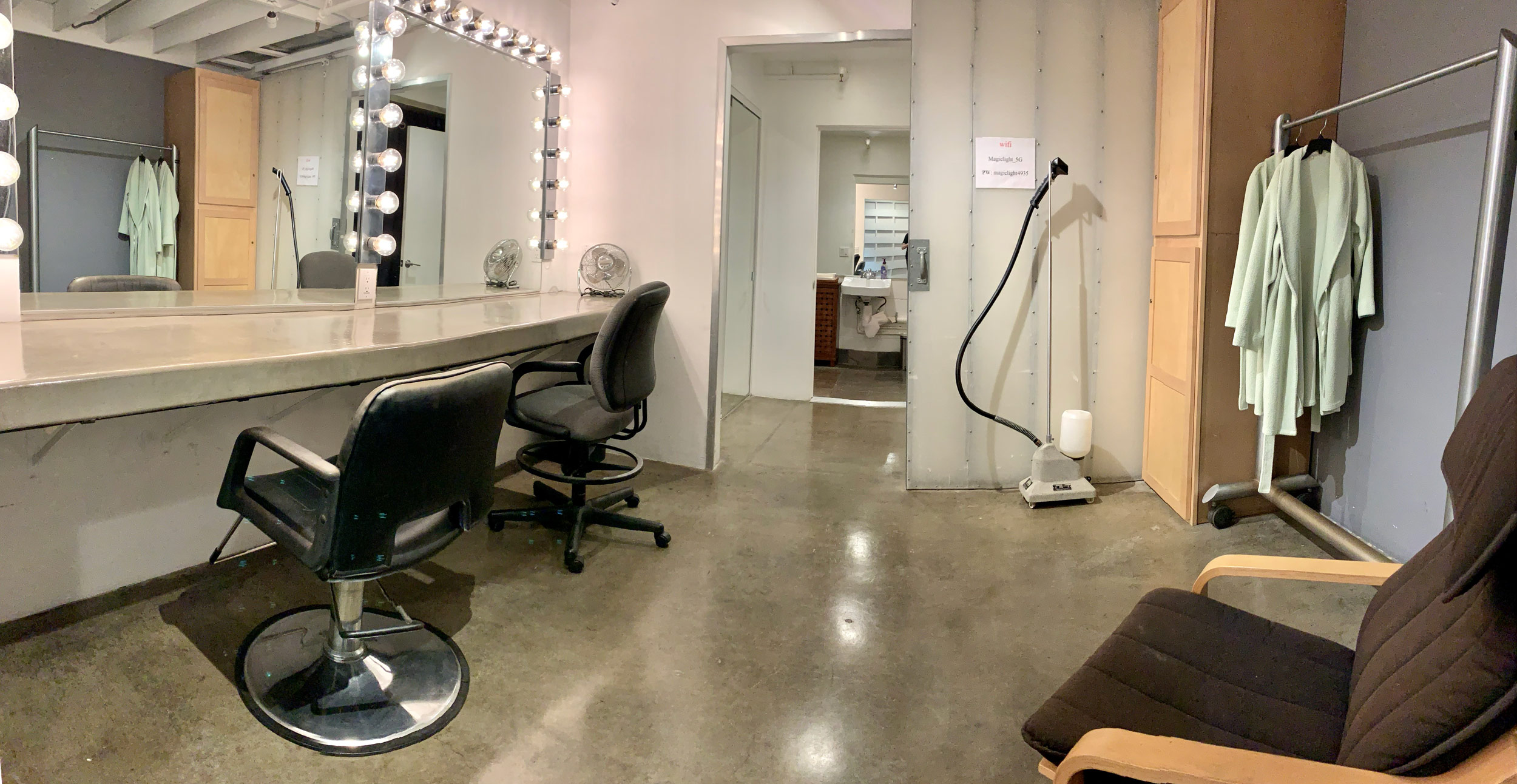 Makeup Room with dressing area and Handicap bathroom